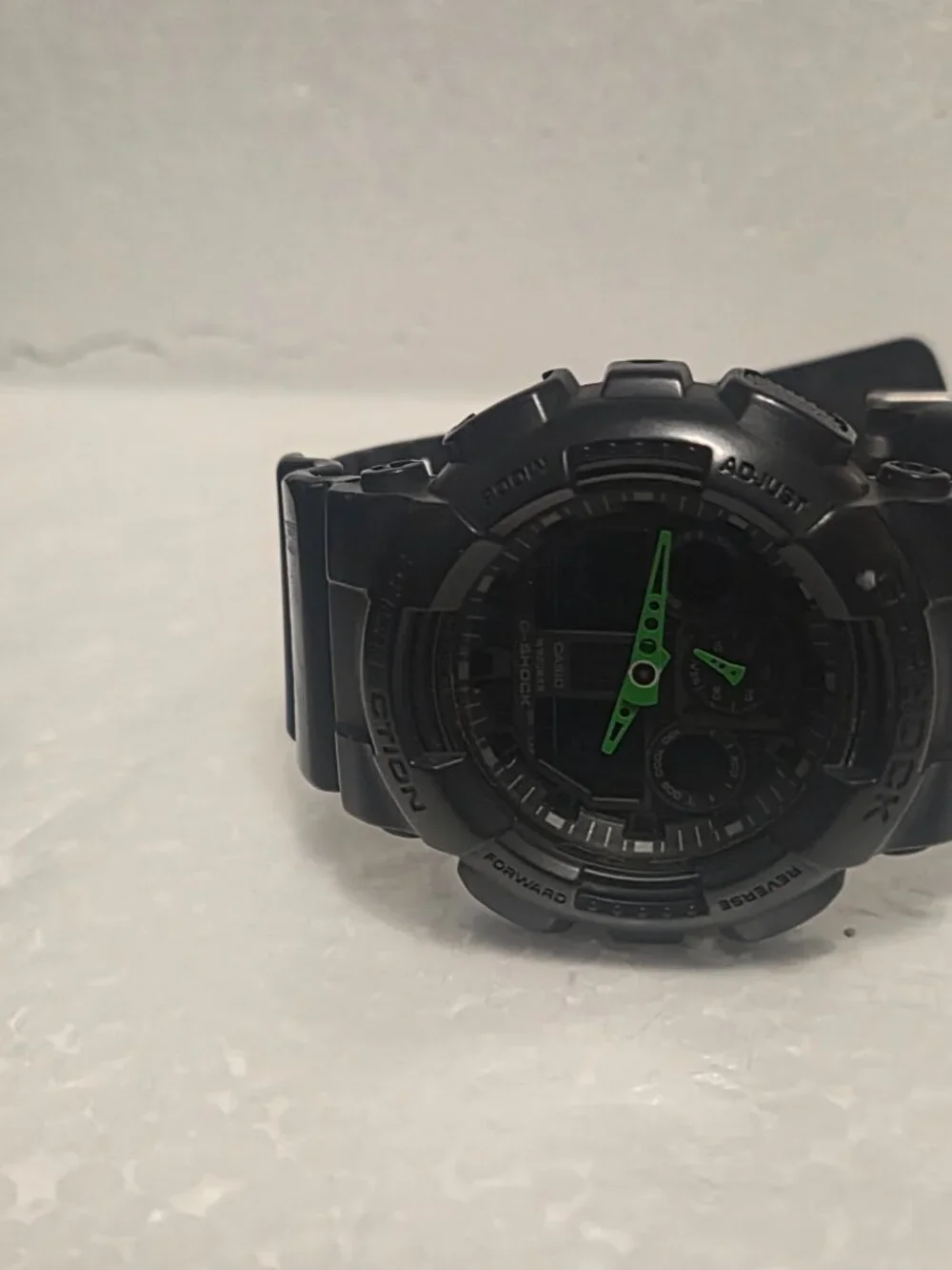 Casio G Shock Matte Black and Green